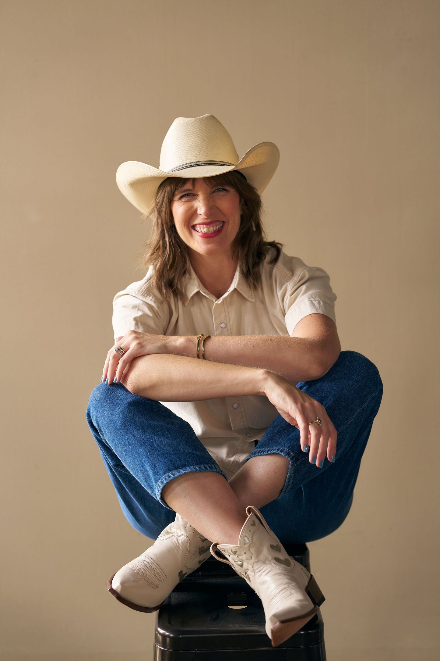 Ashley Nicole Work Shirt in Choca Wash