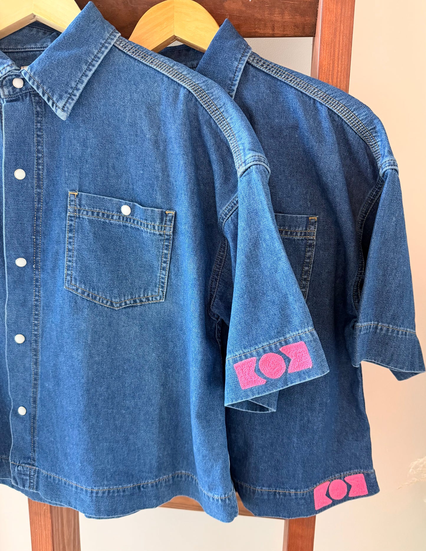 Ashley Nicole x Molyan Work Shirt in Imprint Wash