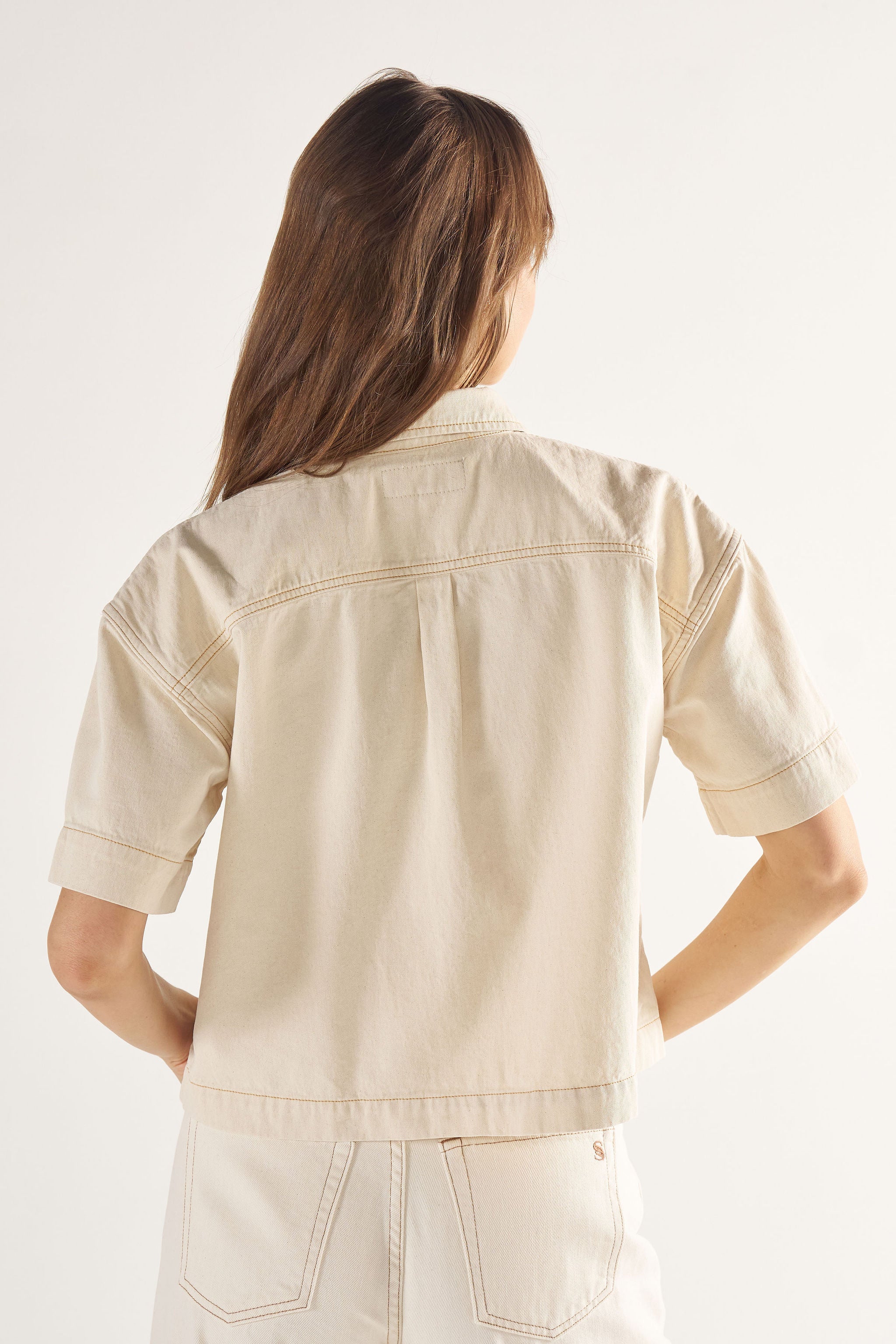 Ashley Nicole Work Shirt in Choca Wash – Olive Branch Road